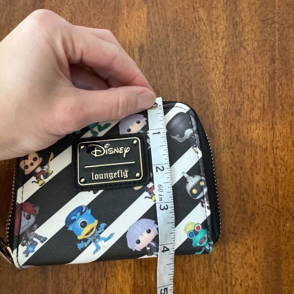 Loungefly Funko Pop Kingdom Hearts Wallet Disney Black White - Picture 5 of 6